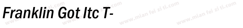 Franklin Got Itc T字体转换